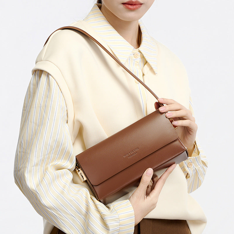 Leather Chain-Strap Box Bag