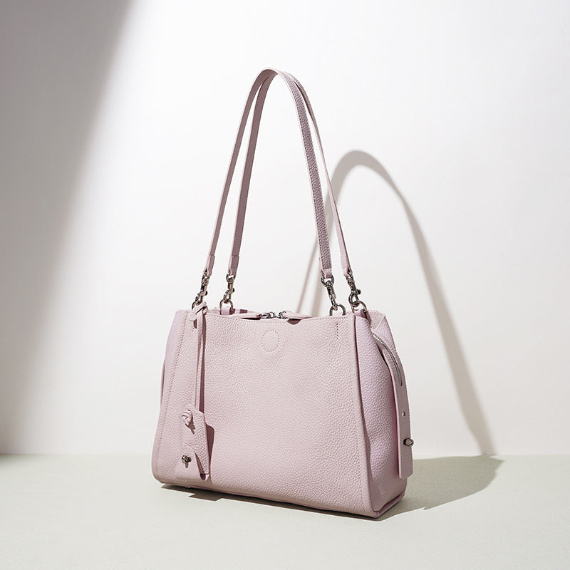 Top-Grain Leather Underarm Tote
