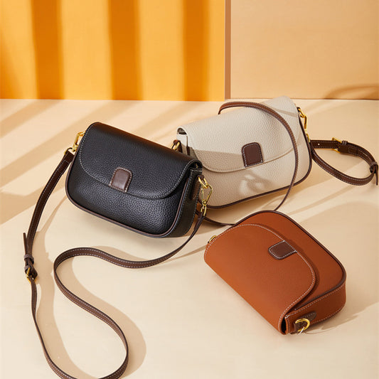 Leather Vintage Box Crossbody