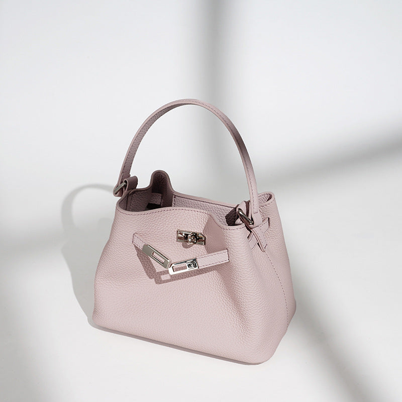 Leather Nested Bucket Bag